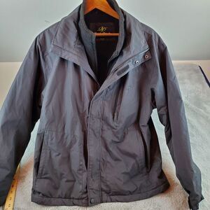 Winter Parka Mens Sz S Black Full Zip‎ Nordic Track Jacket Coat Snow Ski Outdoor